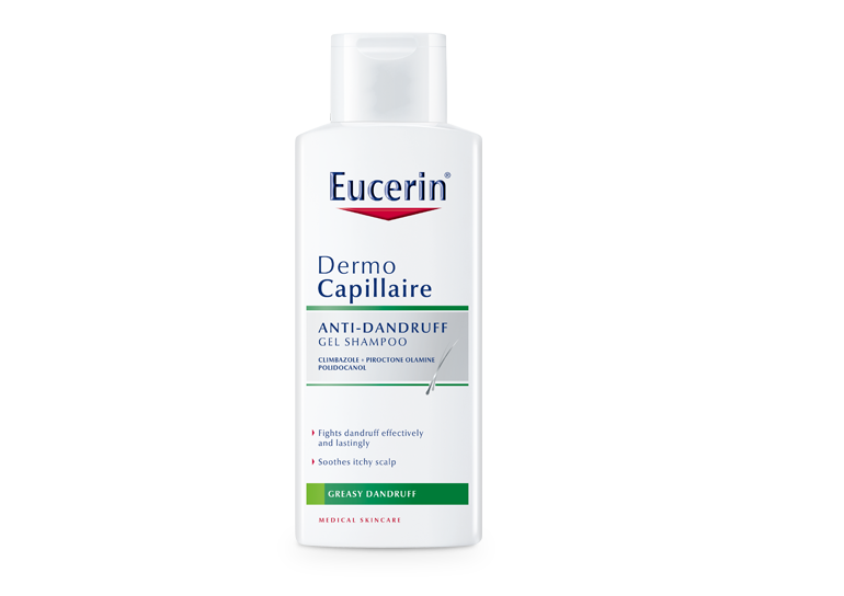 Eucerin DermoCapillaire Гел-шампоан против мазен пърхот