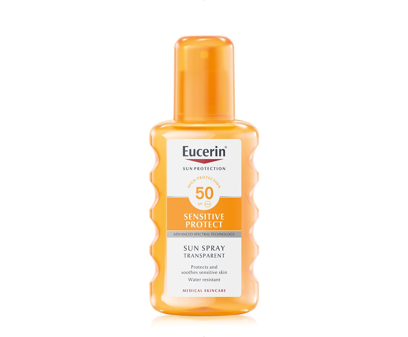 Eucerin Sun Прозрачен слънцезащитен спрей за тяло SPF 50