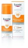 Eucerin Оцветен слънцезащитен крем SPF 50+ тъмен нюанс